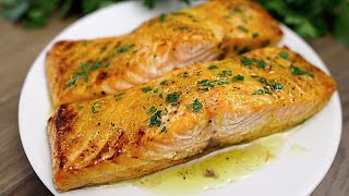 Rezept für gebackenen Lachs mit Zitronenbutter Einfache Idee für ein Abendessen [upl. by Airotal962]