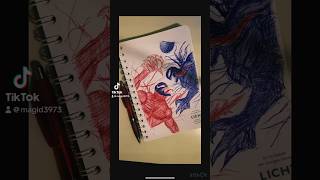 Venom draw zeichnenn draw zeichnen art viralvideo vial viralshorts draw venom2 animeart [upl. by Ahseinad]