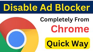 How To Disable Ad Blocker In Google Chrome On Laptop  Disable Ad Blocker On Chrome PC Quick Way [upl. by Novehc860]