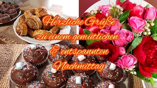 Einen Schönen Sonntag💐 Wünsche einen wunderschönen gemütlichen Sonntag Nachmittag☕🍰 Liebe Grüße💝 [upl. by Nivets849]