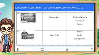 ENGLISH 6 SECOND PERIODICAL TEST [upl. by Kaycee]