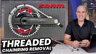 SRAM Threaded Chainring Removal Tool  How It Works [upl. by Rosaleen]