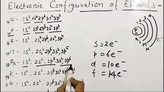 Atomic Structure ।। Class  11 ।। NCERT  CBSE  UP Board ।। Electronic Configuration of Element ।। [upl. by Avin]