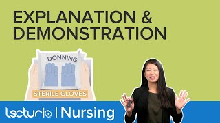 How to Put On Sterile Gloves Explanation amp Demonstration  Lecturio Nursing [upl. by Mitchel]