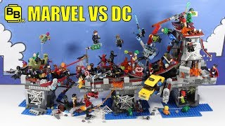 LEGO MARVEL VS DC ULTIMATE BRIDGE BATTLE DISPLAY MOC [upl. by Aenal954]