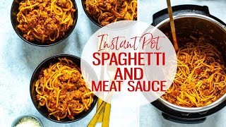 Instant Pot Spaghetti and Meat Sauce [upl. by Akimit]