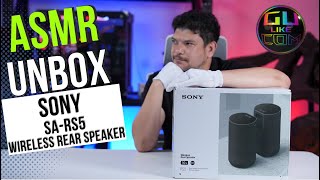 ASMR UNBOX SONY SA RS5 WIRELESS REAR SPEAKER 4K [upl. by Schwarz]