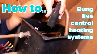 How to Bung live central heating systems [upl. by Zehc]