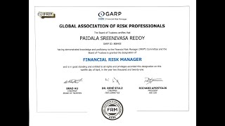 FRM® Certification unboxing GARP [upl. by Trela294]