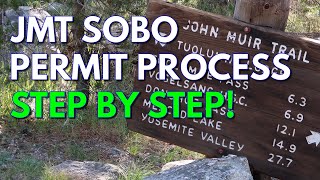 John Muir Trail JMT permit lottery process step by step southbound [upl. by Sesom]