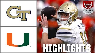 Miami Hurricanes vs Georgia Tech Yellow Jackets  Full Game Highlights  ESPN College Football [upl. by Annahtur]