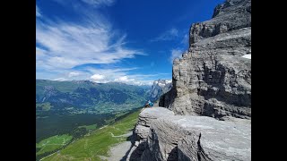 Rotstock Via Ferrata  Eiger Trail Switzerland [upl. by Odlanyar13]