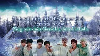 Crystal Snow BTS German Cover  Lyrics on screen [upl. by Enoyrt225]