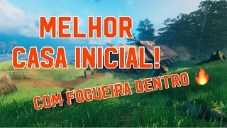 Como Construir a Melhor casa Inicial com fogueira dentro  Valheim 002 [upl. by Midas727]