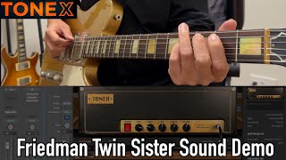 quotAwesome Tonequot TONEX Friedman Twin Sister Sound Demo [upl. by Eimirej]