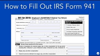 How to Fill out IRS Form 941 Simple StepbyStep Instructions [upl. by Carew]