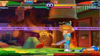 Street Fighter Alpha 3 Max  Maki Playthrough 23 [upl. by Ardith]