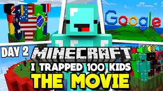 I Trapped 100 Kids in Minecraft THE MOVIE [upl. by Blatt]