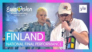 Windows95man  No Rules  Finland 🇫🇮  National Final Performance  Eurovision 2024 [upl. by Adnarem354]