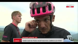 🔥🚴🔴 BRUTAL ESTO DIJO RICHARD CARAPAZ DESPUES DE LA ETAPA 13 DE LA VUELTA A ESPAÑA 2024 [upl. by Airamana]