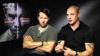 Tom Hardy Joel Edgerton We broke bones for Warrior [upl. by Oly]