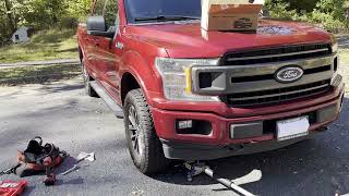 15quot Wheel Spacers on Ford F150 2018  Unbox Install and Test Drive [upl. by Imena]