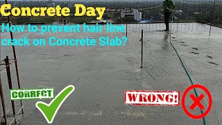 How to prevent cracks in slab after laying the concrete [upl. by Ain]