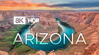 Arizona in 8K ULTRA HD HDR  The Grand Canyon State 60 FPS [upl. by Keelin]