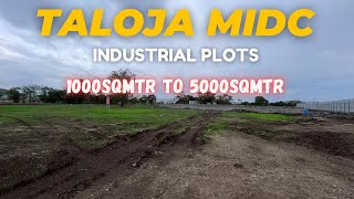 Industrial Plots  TALOJA MIDC near  Navi Mumbai  8652601787 taloja navimumbai property plot [upl. by Ecikram702]