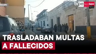 Arequipa caen siete trabajadores del municipio detenidos por presunto cobro de coimas [upl. by Netnert]