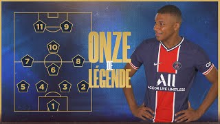 Le onze de légende de Kylian Mbappé 📋 [upl. by Ahsikyw822]