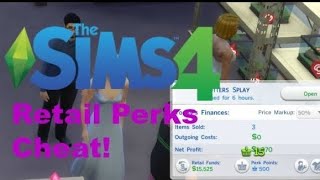 Sims 4 Get to Work Perk Points Cheats [upl. by Bolten]