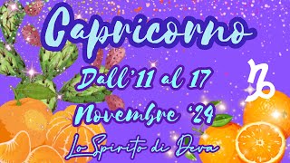 Capricorno ♑️ 11  17 Novembre ‘24 previsionisettimanali tarocchiinterattivi oroscopocapricorno [upl. by Ettennek]