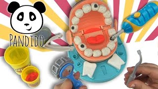 ⭕ Play Doh Doktor Wackelzahn deutsch  Play Doh Knete Zahnarzt spielen  ausgepackt und angespielt [upl. by Yenmor]