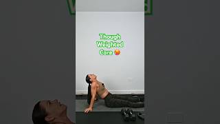 Weighted Core 10 min home workout weightedcoreworkout corewithweights coreworkout shortsvideo [upl. by Leidba]