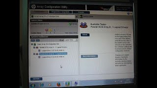 Hewlett Packard Raid Smart Array Configuration Utility 2016 [upl. by Ailaza]