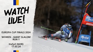 LIVE FIS Alpine Europa Cup Finals March 17  Giant Slalom Women Run 1 in Hafjell NOR at 1130 CET [upl. by Hluchy766]