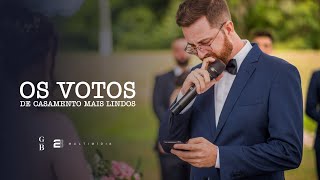 OS VOTOS DE CASAMENTO MAIS LINDOS QUE VOCÊ VERÁ HOJE  Giulia amp Bruno  Casamento ao ar livre [upl. by Aisenet]