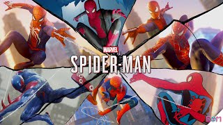 SPIDERMAN PS4 INTO THE SPIDERVERSE SUIT SILVER LINING amp FREE ROAM GAMEPLAY Marvels SpiderMan [upl. by Notseh]