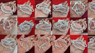 latest 2024 silver Anklets designs with weight amp price  simple trendy payal designs with price 😍 [upl. by Kendy967]