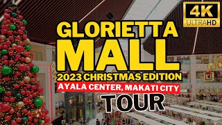 Inside the GLORIETTA Mall in MAKATI  2023 Shopping Mall Philippines Walking Tour 🇵🇭 [upl. by Asilahs]