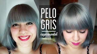 PELO GRIS TUTORIAL EN CASA  Mezclando tinturas fantasia [upl. by Gregor]