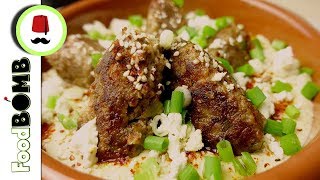 139 Kofte met Hummus en Feta Heerlijke combinatie  Foodbomb [upl. by Aedrahs16]