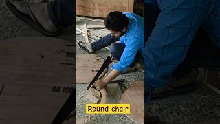 Round chair shorts furniture wood woodworking diy maanclips [upl. by Iruj]