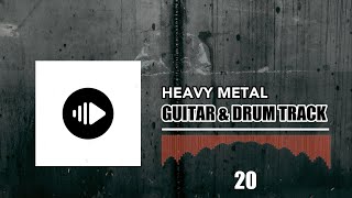 Heavy Metal Style I Guitar And Drum Track I 160 BPM [upl. by Darce513]