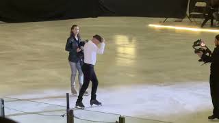 Kurt Browning Alissa Czisny Keegan Messing interlude during technical difficulties Xtreme Ice [upl. by Durston245]