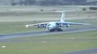 Russian IL76 attempts to crash during takeoff [upl. by Standing]