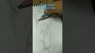 Ratan Tata Sir sketch sketch ratantata drawingpart1 rip legend shortsviralshorts viralvideo [upl. by Hgielram]