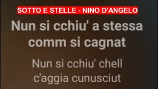 Nino DAngelo  Sotto e stelle karaoke [upl. by Aivatan112]