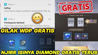 TRIK CARA NUYUL WDP ML GRATIS  CARA MENDAPATKAN WEEKLY DIAMOND PASS ML GRATIS DARI GOPAY GAMES MLBB [upl. by Ennahtebazile539]